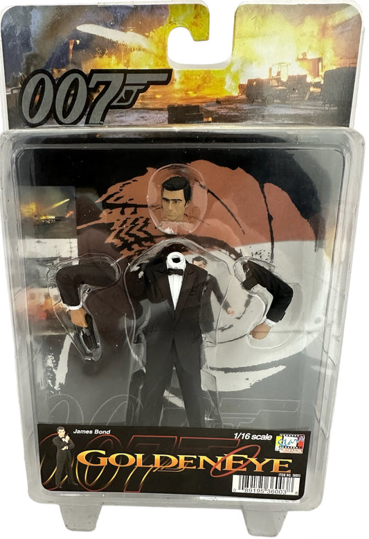 Vintage Dragon 1998 James Bond 007 Goldeneye - 1/16 Scale Series - (Pierce Brosnan) James Bond 4 1/2 inch Figurine Collectors Edition - Factory Sealed Shop Stock Room Find
