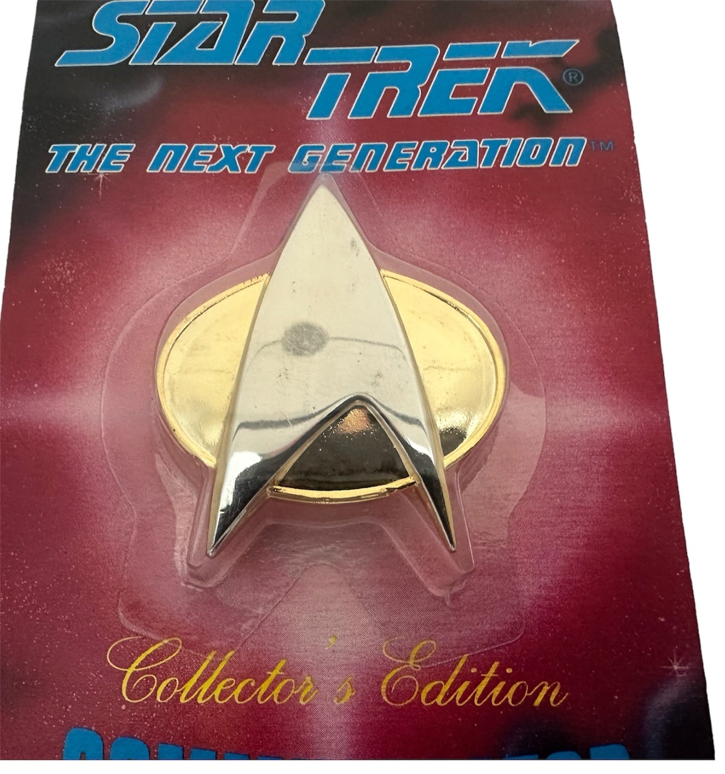 Vintage 1993 Hollywood Pins - Star Trek The Next Generation Collectors Edition Starfleet Communicator Pin Badge - Factory Sealed Shop Stock Room Find