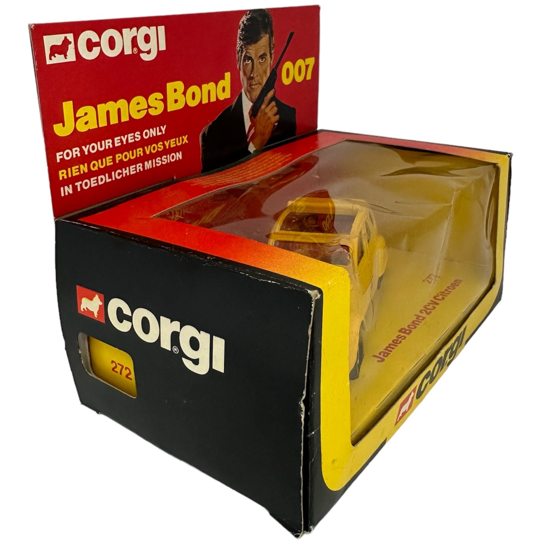 Vintage Corgi 1981 James Bond 007 For Your Eyes Only Citroen 2CV
