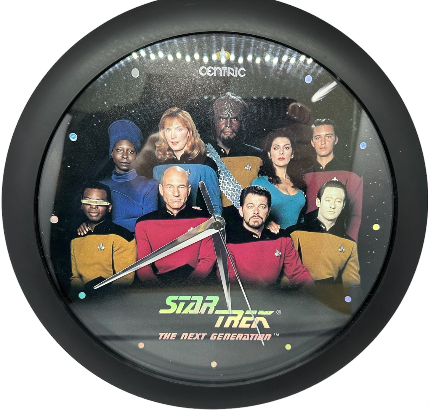Vintage Centric 1992 Star Trek The Next Generation Crew Wall Clock - Shop Stock Room Find