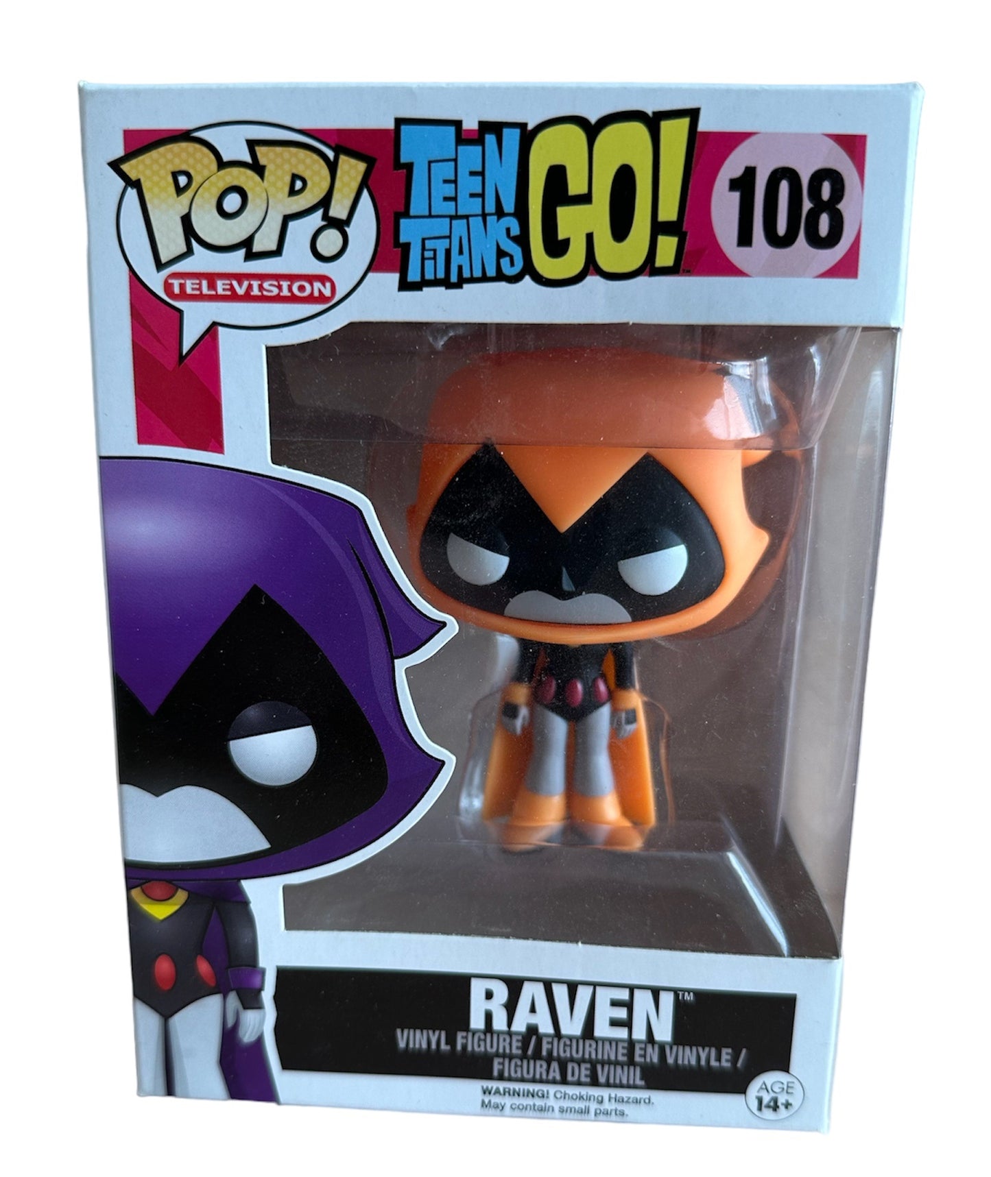 Vintage 2016 DC Comics Teen Titans Go! Pop Television Vinyl Figure - Raven No. 108 - Brand New Shop Stock Room Find