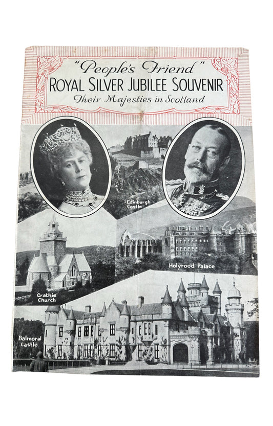 Vintage 1935 - People's Friend - Royal Silver Jubilee Souvenir - Their Majesties In Scotland - Very Good Condition Very Very Rare Item