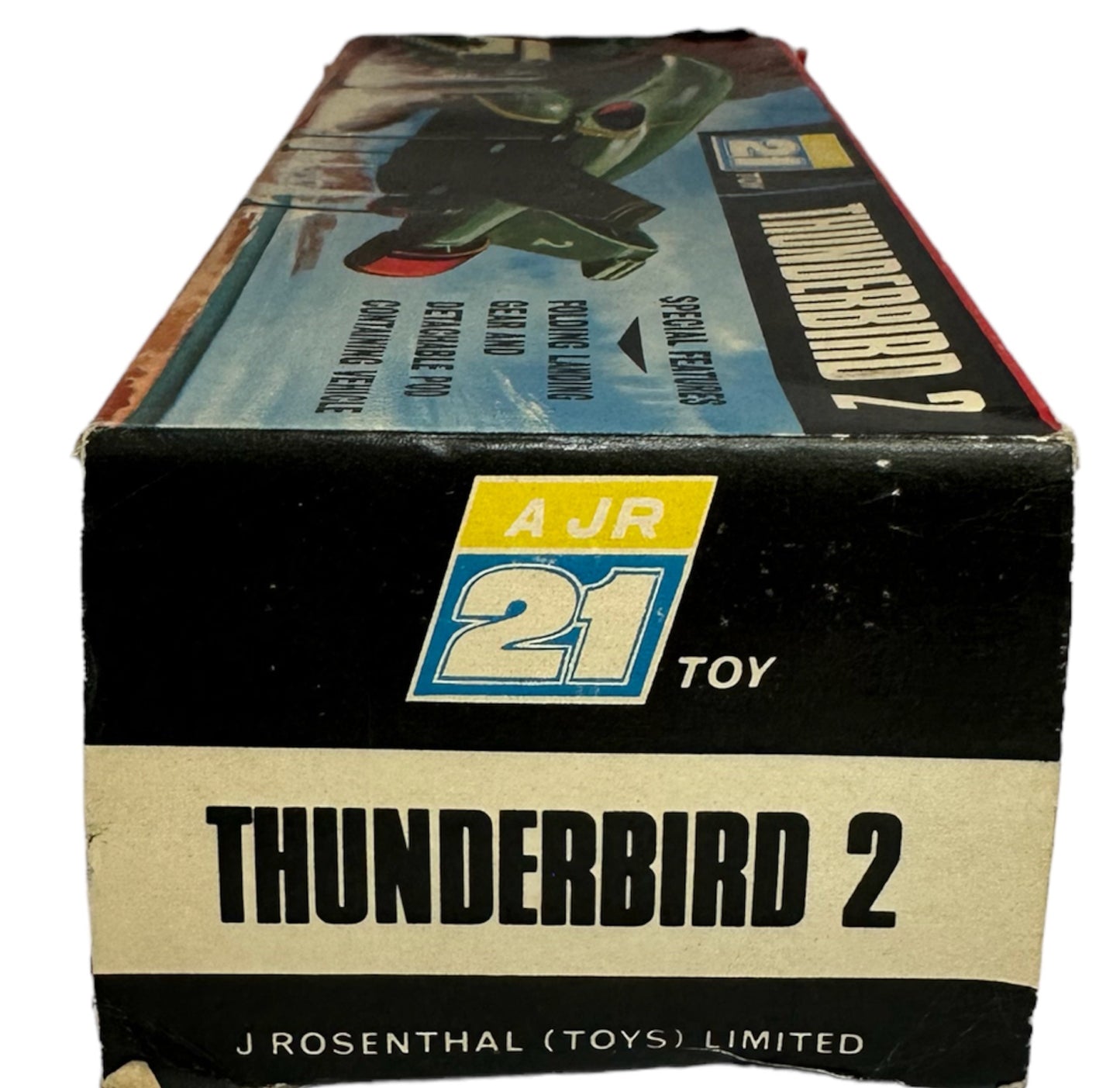 Vintage JR21 1965 Gerry Andersons Thunderbirds Thunderbird 2 Friction Motor Scale Model With The Mole - Fantastic Condition In The Original Box