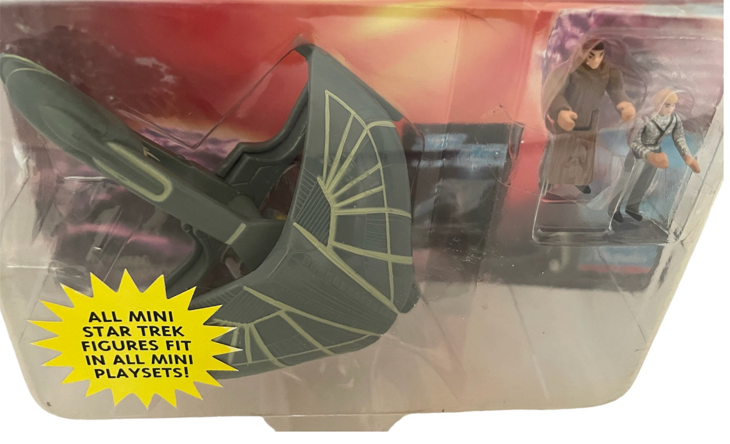 Vintage Playmates 1994 Star The Next Generation Trek Innerspace Series Romulans Warbird Mini Playset Strke And Attack Enemy Starship With Two Mini Figures Factory Sealed Shop Stock Room Find