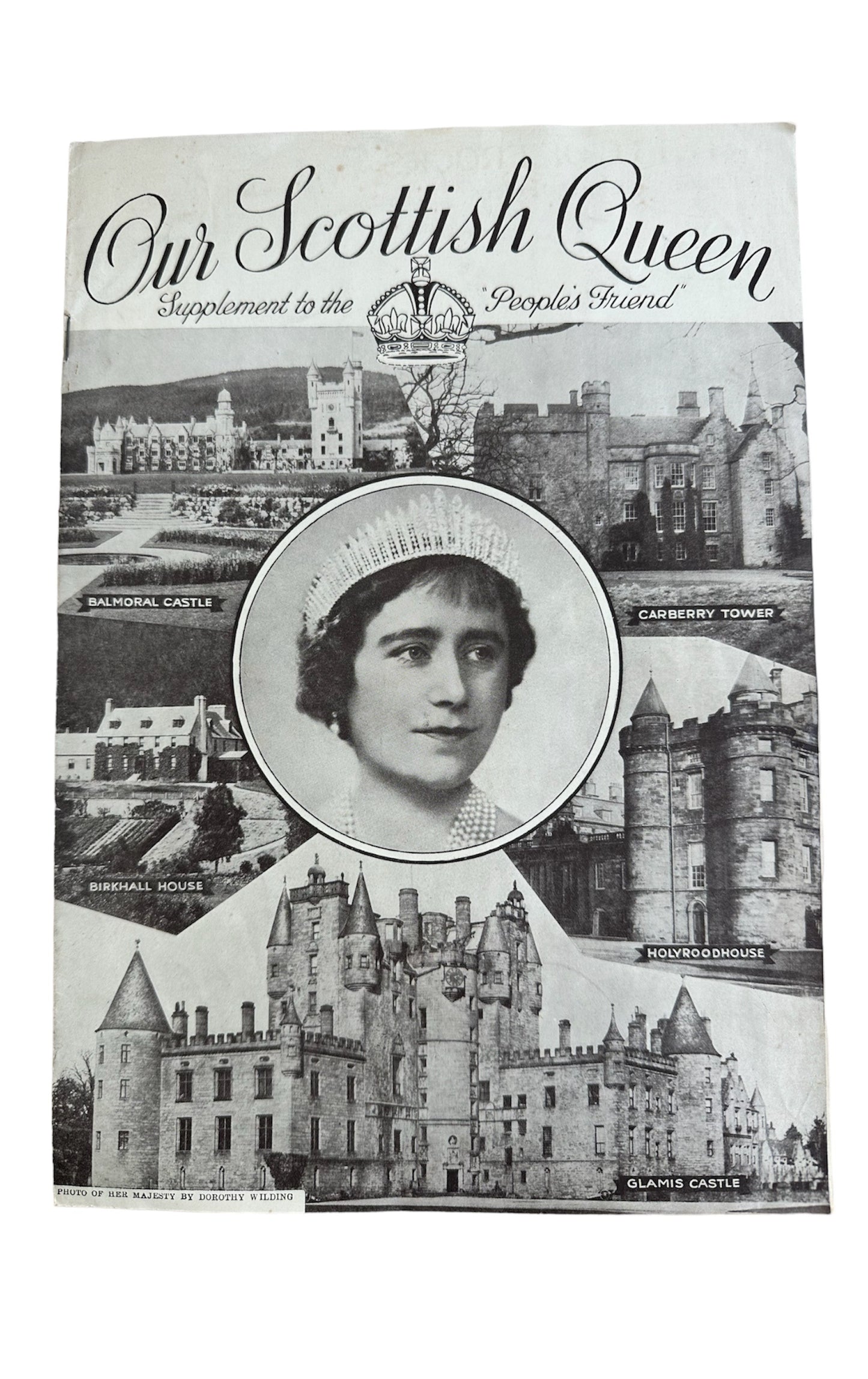 Vintage 1937 - Our Scottish Queen - Supplement To The People's Friend - Very Good Condition Very Very Rare Item.