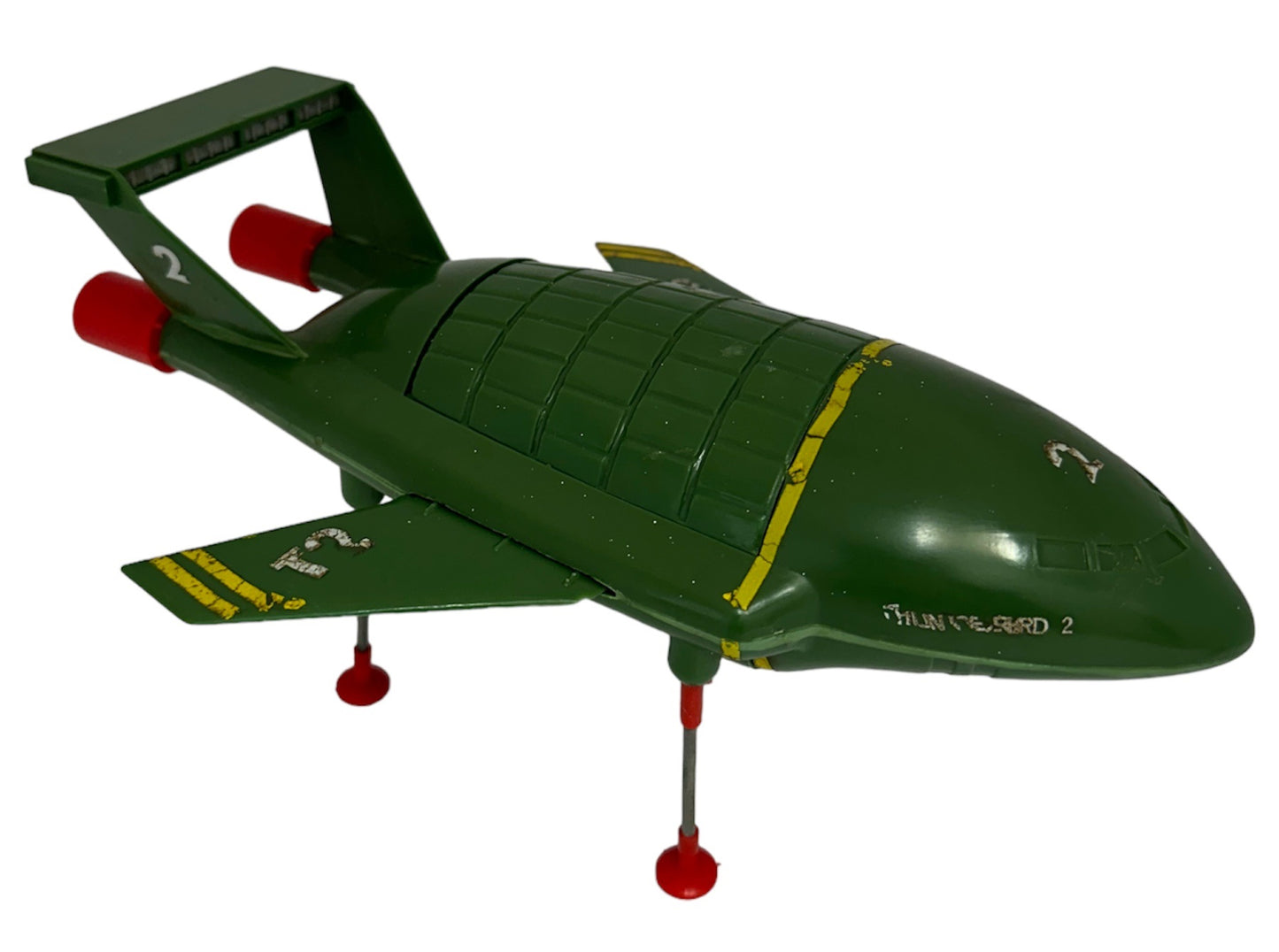 Vintage JR21 1965 Gerry Andersons Thunderbirds Thunderbird 2 Friction Motor Scale Model With The Mole - Fantastic Condition In The Original Box