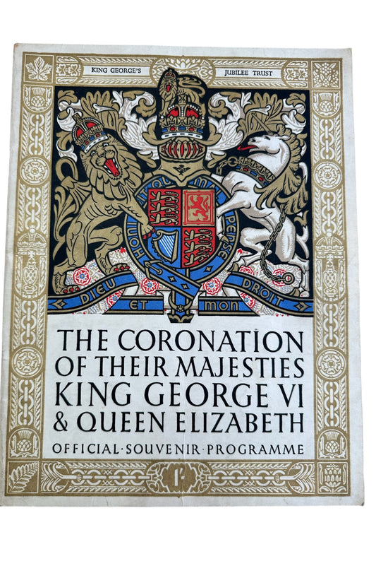Vintage 1937 The Coronation Of Their Majesties King George VI & Queen Elizabeth Official Collectors Souvenir Programme - Fantastic Condition Very Rare Item