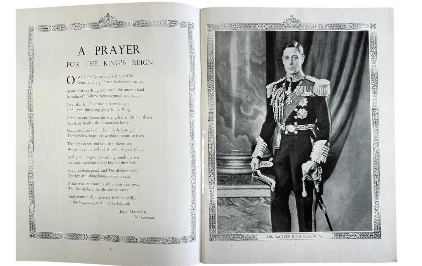 Vintage 1937 The Coronation Of Their Majesties King George VI & Queen Elizabeth Official Collectors Souvenir Programme - Fantastic Condition Very Rare Item