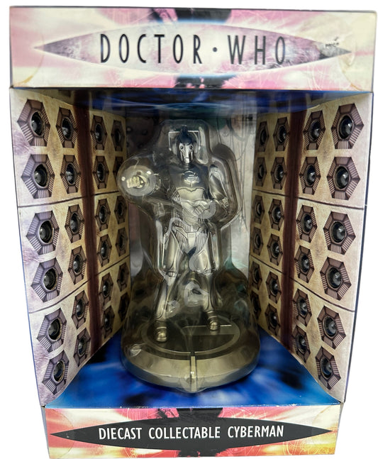 Vintage 2006 Doctor Dr Who - Diecast Collectable Cyberman Figure - Factory Sealed Shop Stock Room Find.