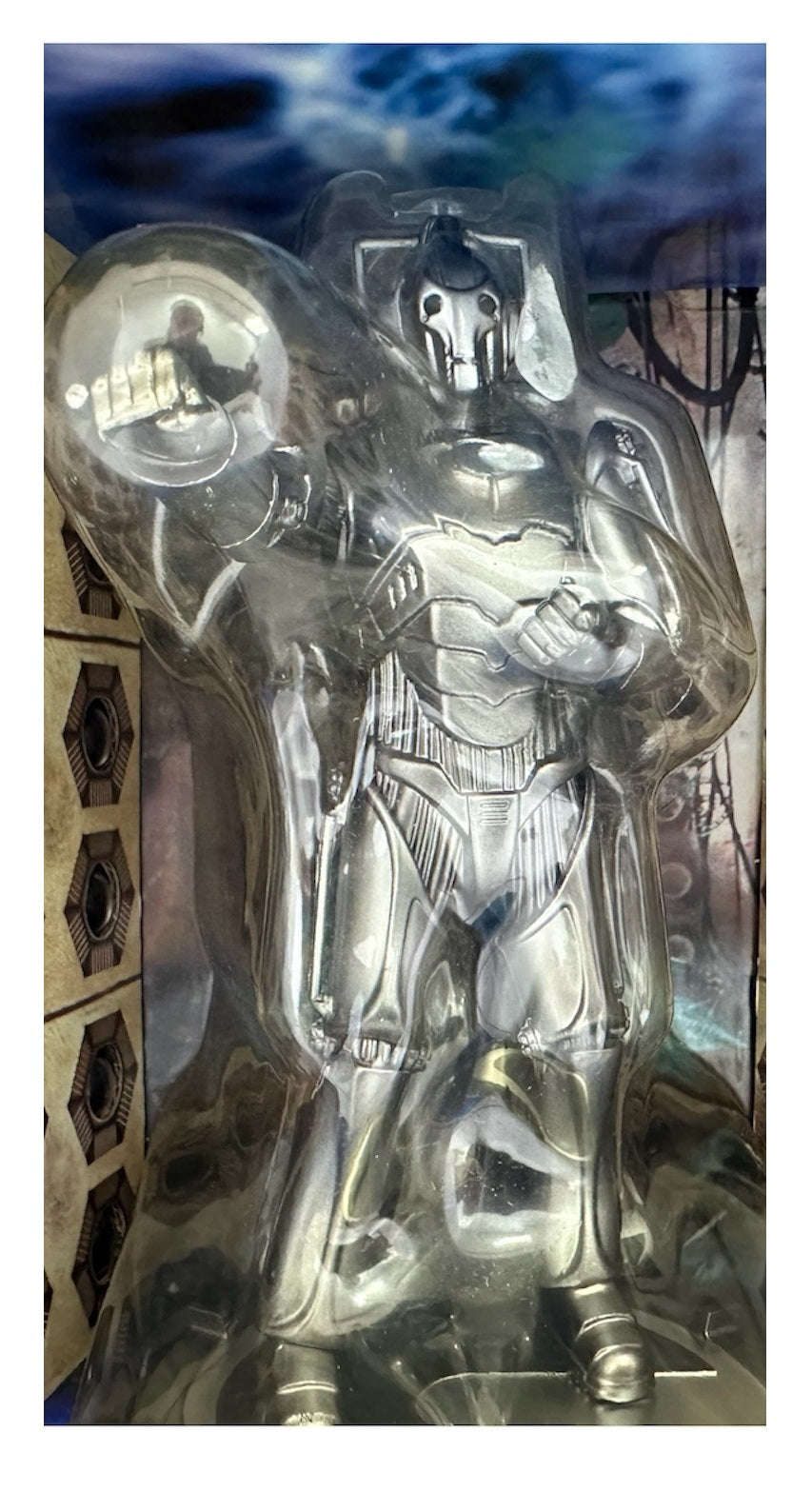 Vintage 2006 Doctor Dr Who - Diecast Collectable Cyberman Figure - Factory Sealed Shop Stock Room Find.