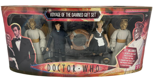 Vintage Characters 2007 Doctor Dr Who Voyage Of The Damned 4 x Action Figure Gift Set Factory Sealed Shop Stock Room Find