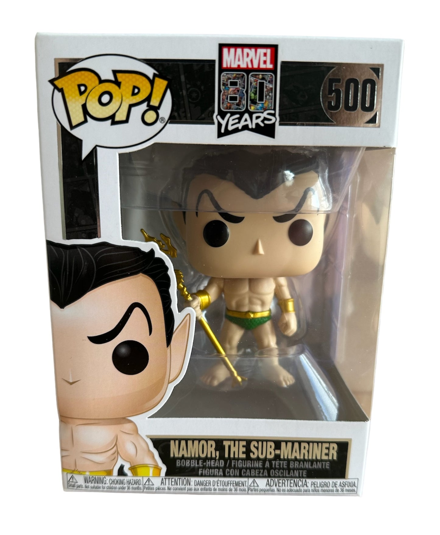 POP! 2019 Marvels 80 Years First Appearance Funko Pop Vinyl Figure - Namor, The Sub-Mariner Bobble-Head No. 500 - Brand New Shop Stock Room Find