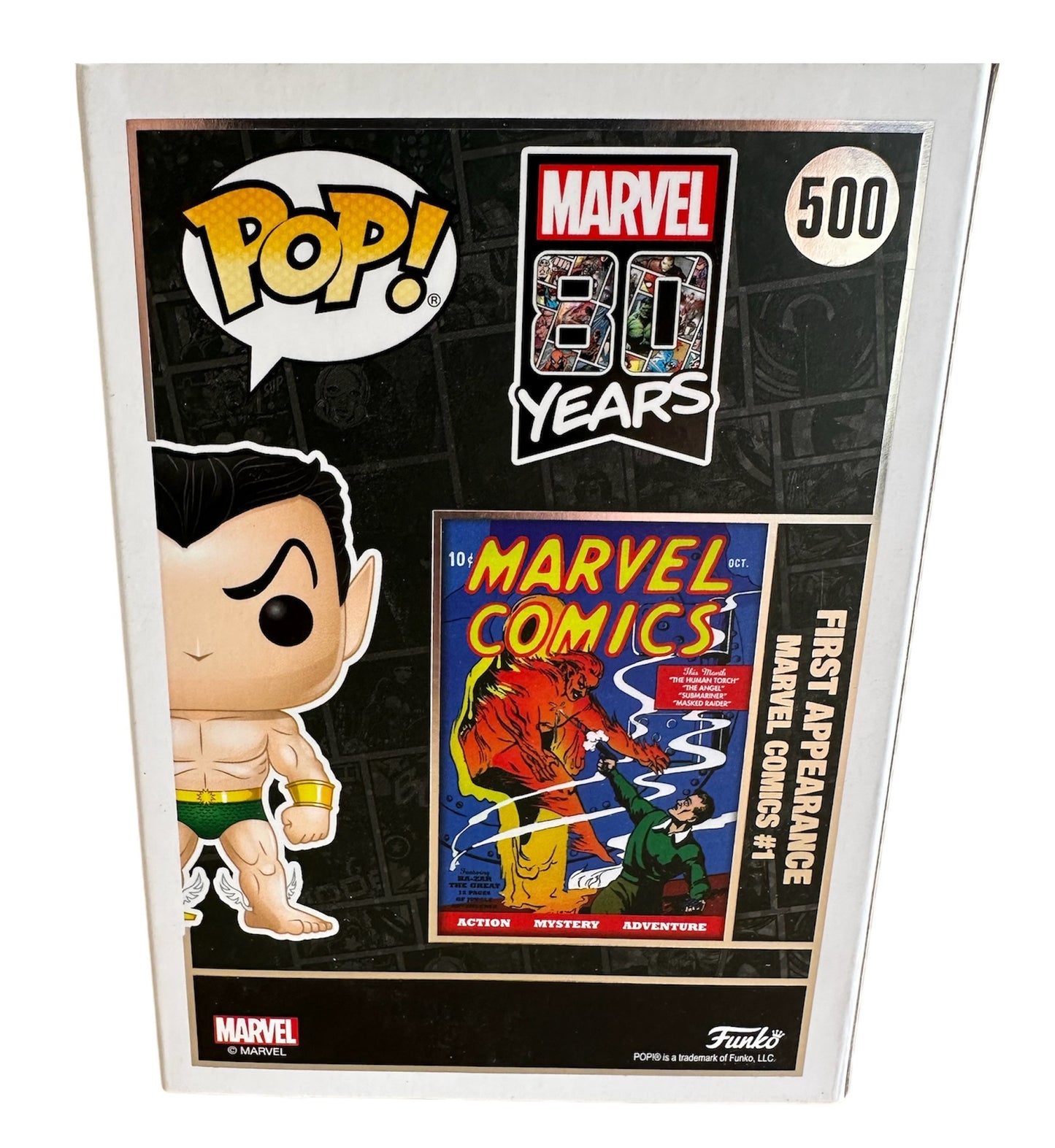 POP! 2019 Marvels 80 Years First Appearance Funko Pop Vinyl Figure - Namor, The Sub-Mariner Bobble-Head No. 500 - Brand New Shop Stock Room Find