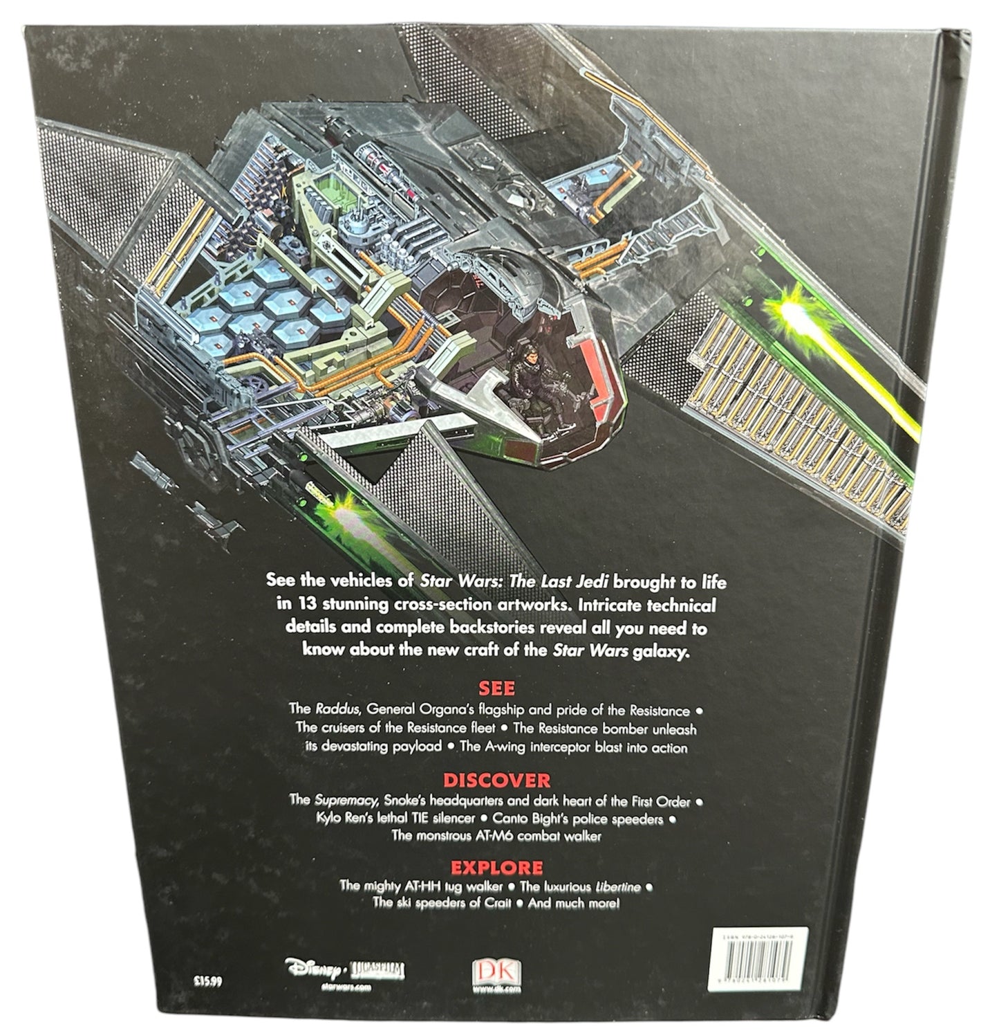 Star Wars The Last Jedi - Incredible Cross Sections - Large Hardback Book - Brand New Shop Stock Room Find