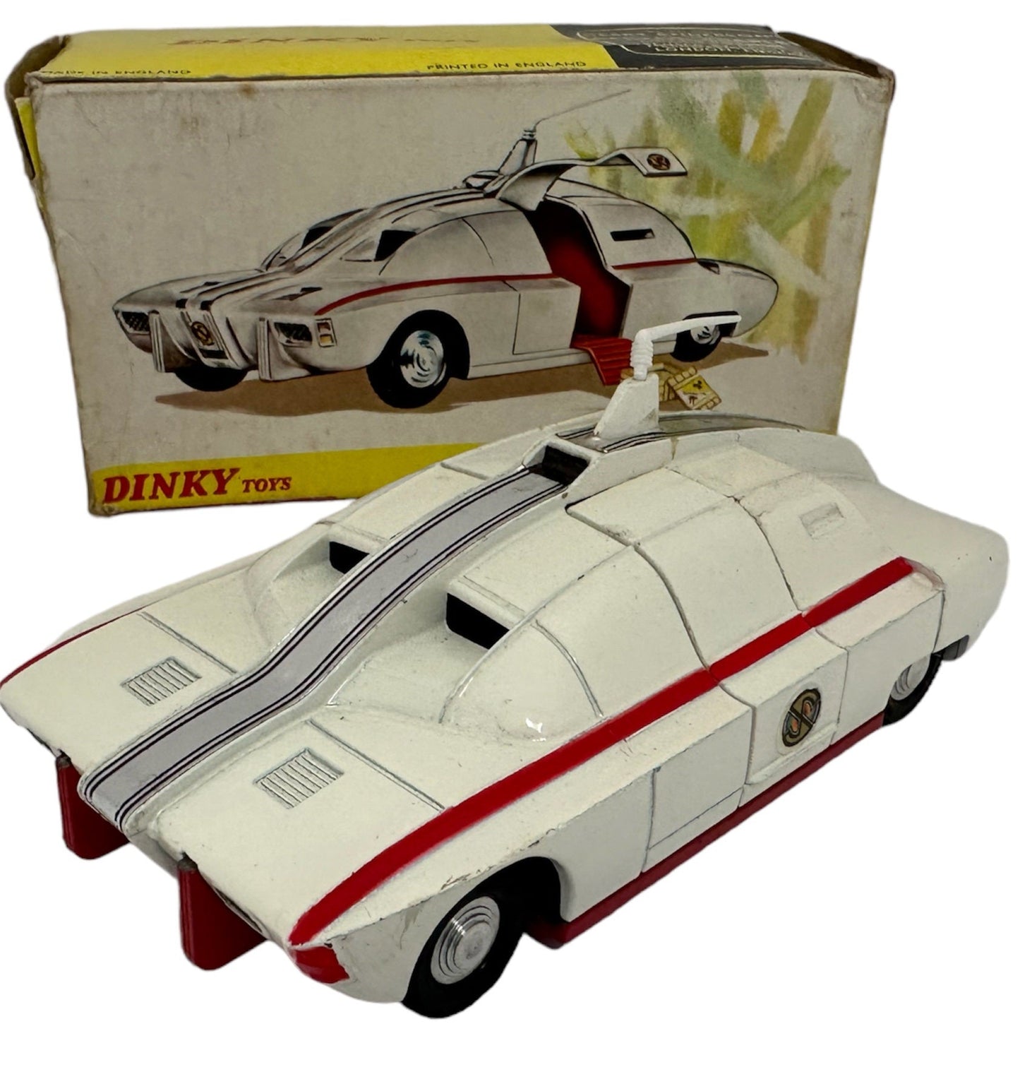 Vintage Dinky 1971 Gerry Andersons Captain Scarlet And The Mysterons MSV Maximum Security Vehicle Diecast 105 - Fantastic Condition In The Original Box
