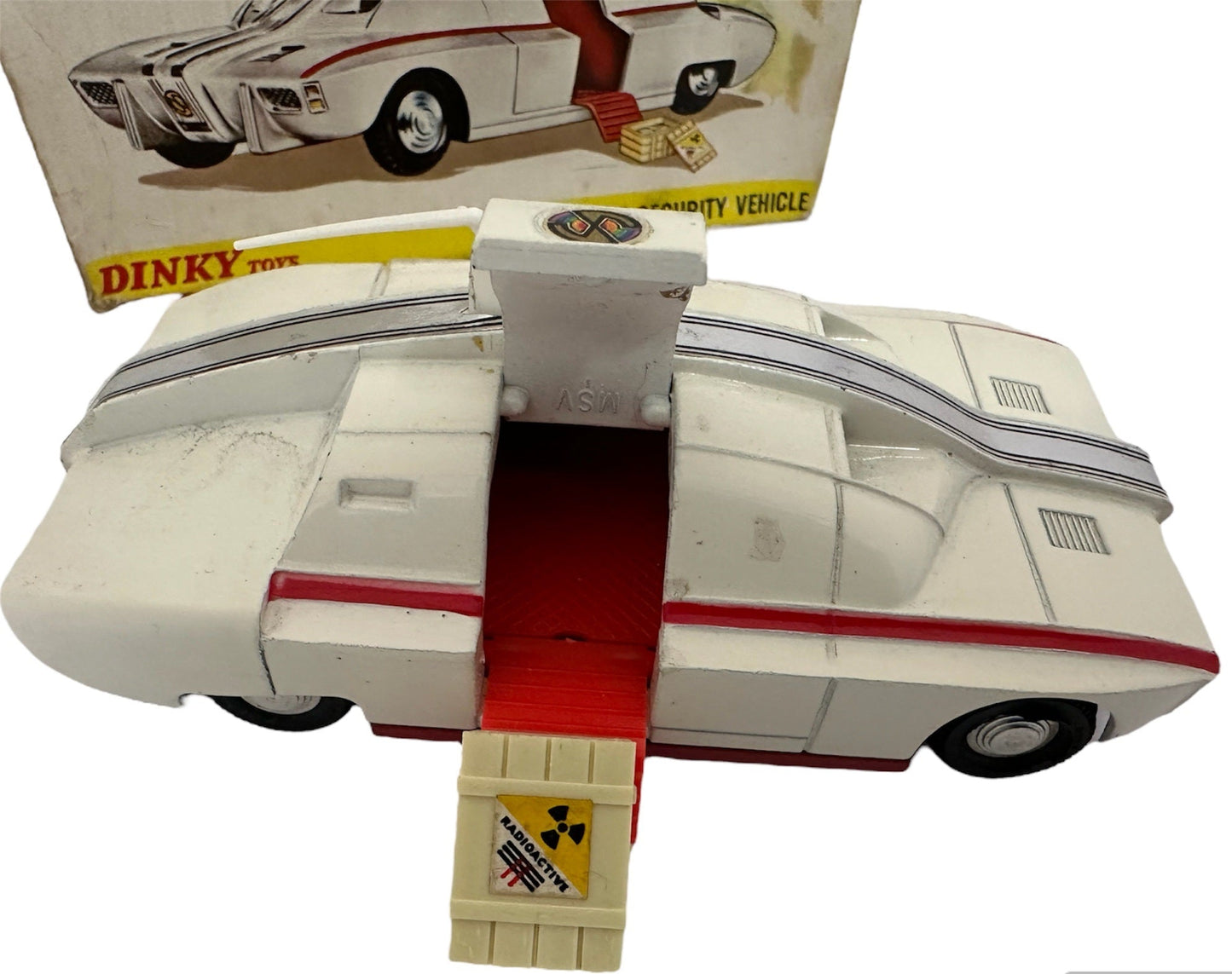 Vintage Dinky 1971 Gerry Andersons Captain Scarlet And The Mysterons MSV Maximum Security Vehicle Diecast 105 - Fantastic Condition In The Original Box