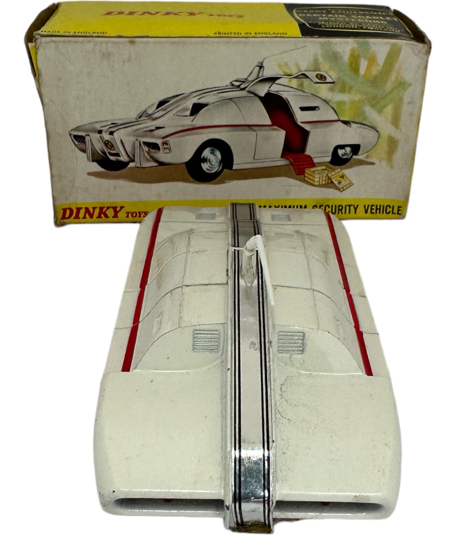 Vintage Dinky 1971 Gerry Andersons Captain Scarlet And The Mysterons MSV Maximum Security Vehicle Diecast 105 - Fantastic Condition In The Original Box