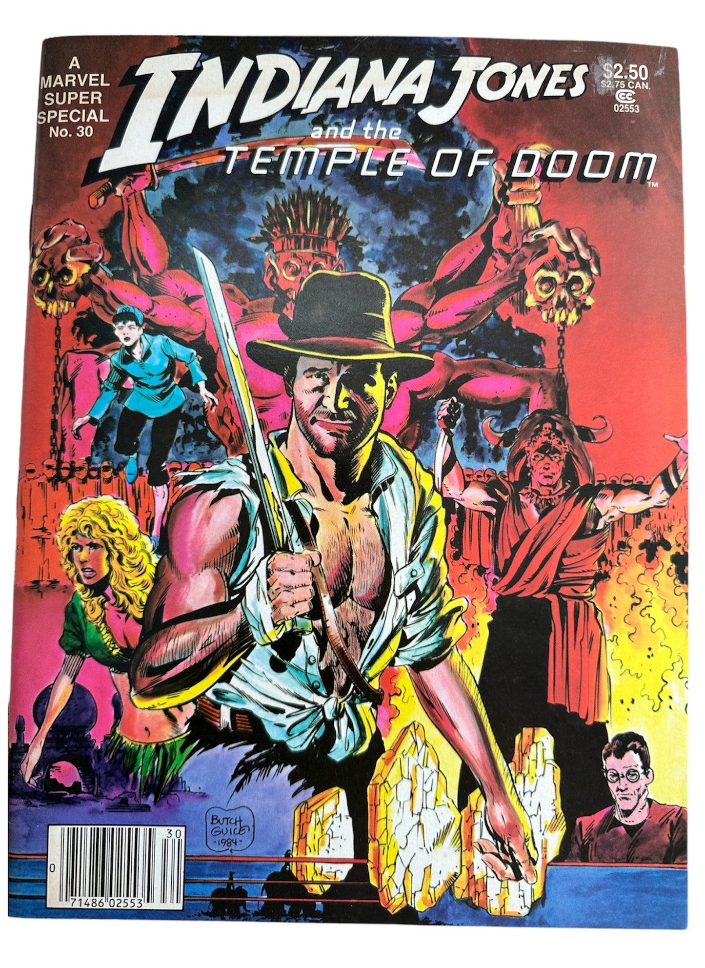 Vintage 1984 Marvel Super Special Magazine - Indiana Jones And The Temple Of Doom Official Full Comic Adaptation -  Shop Stock Room Find