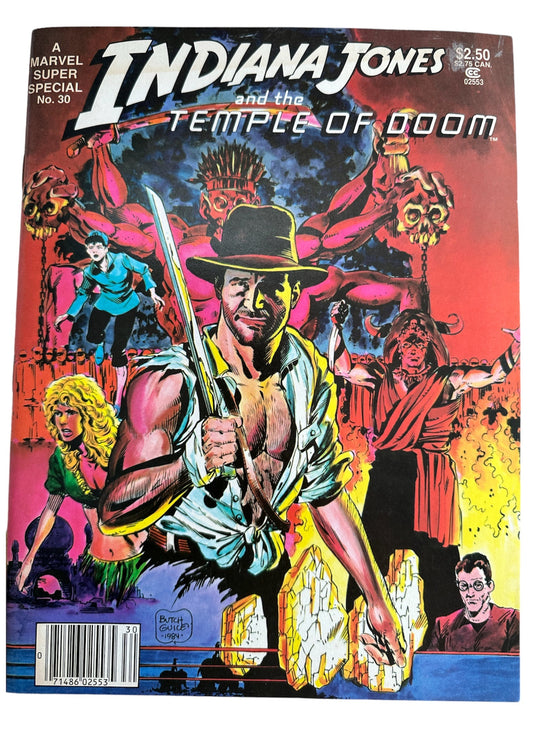 Vintage 1984 Marvel Super Special Magazine - Indiana Jones And The Temple Of Doom Official Full Comic Adaptation -  Shop Stock Room Find