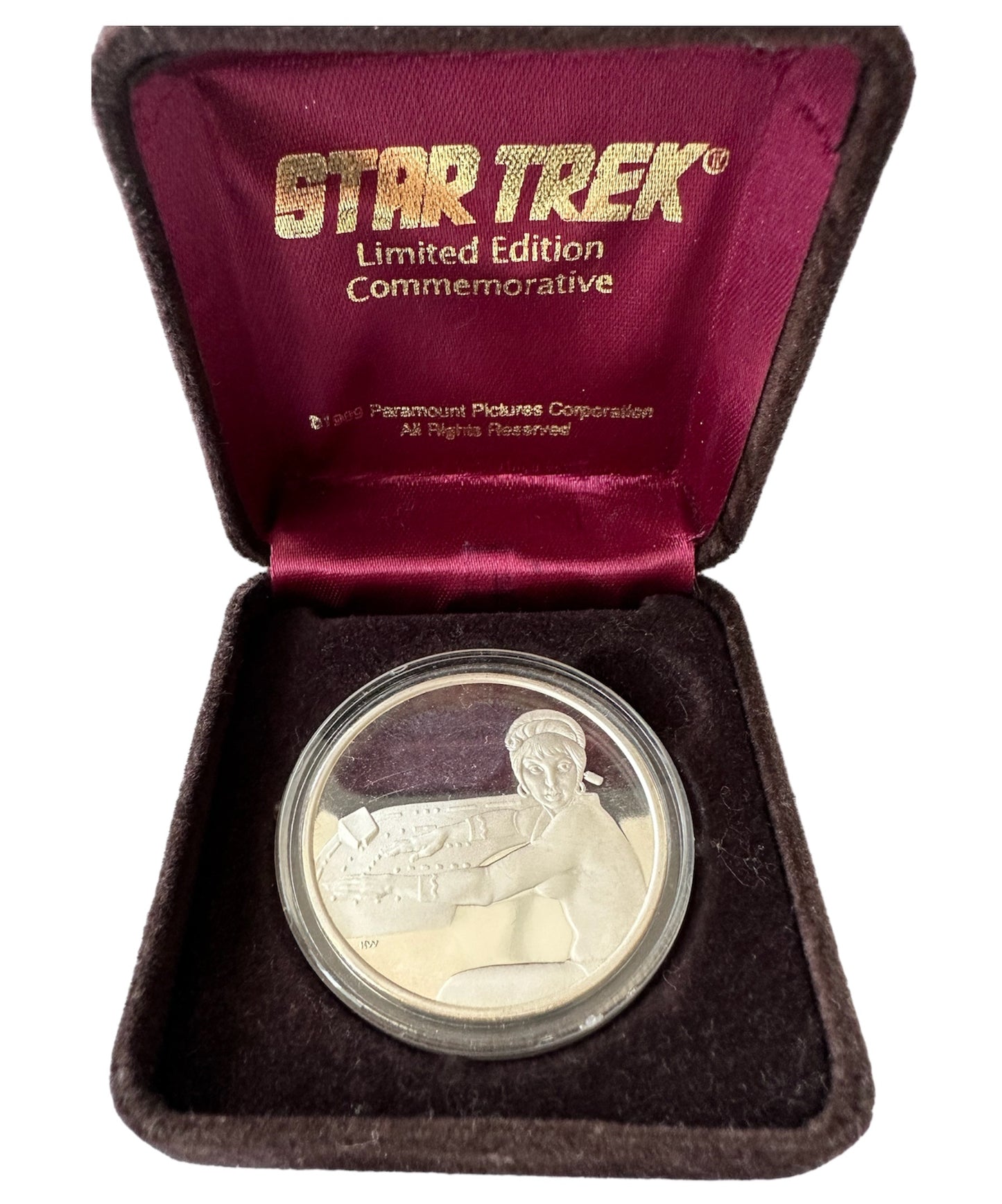 Vintage Rarities Mint 1989 Limited Edition Star Trek The Original Series Commemorative Silver Coin - Lieutenant Uhura - Shop Stock Room Find