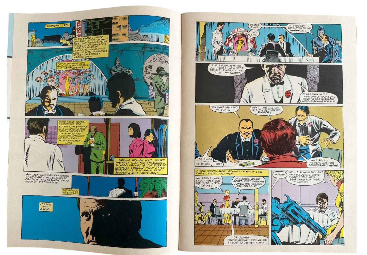 Vintage 1984 Indiana Jones And The Temple Of Doom Comic Storybook Based On The Steven Spielberg Film - Brand New Shop Stock Room Find.
