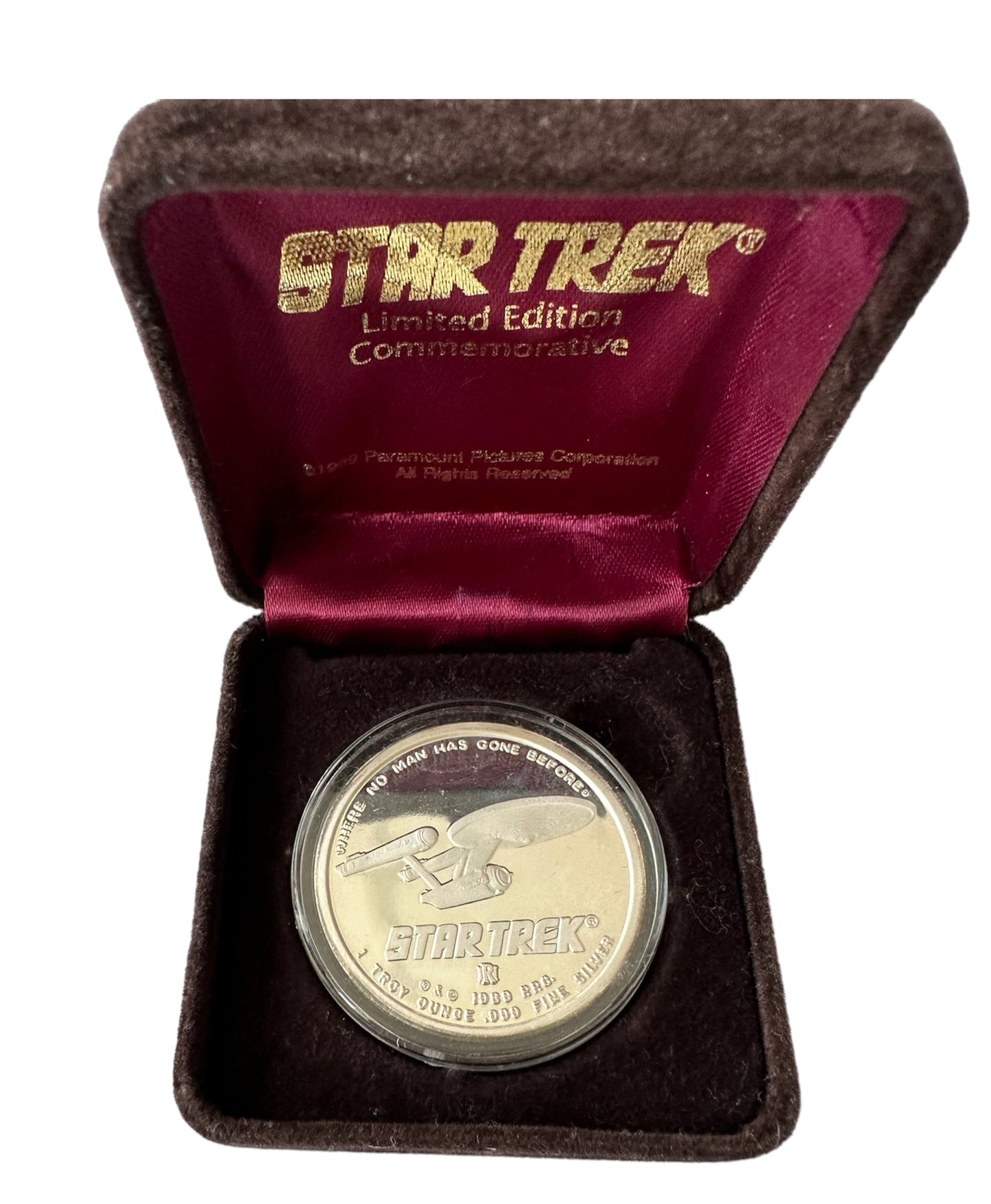 Vintage Rarities Mint 1989 Limited Edition Star Trek The Original Series Commemorative Silver Coin - Lieutenant Uhura - Shop Stock Room Find