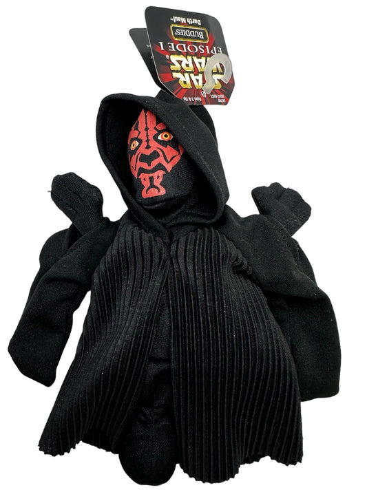 Vintage 1998 Star Wars Episode 1 Battle Buddies Darth Maul Soft Plush Bean Toy - Brand New Shop Stock Room Find