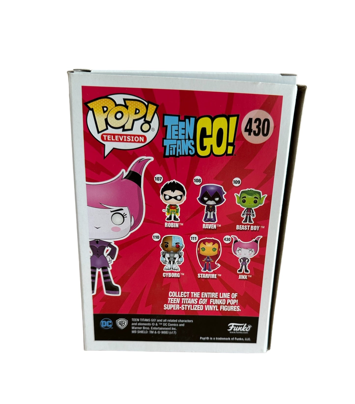 Vintage 2017 DC Comics Teen Titans Go! Pop Television Vinyl Figure - Jinx No. 430 - Brand New Shop Stock Room Find