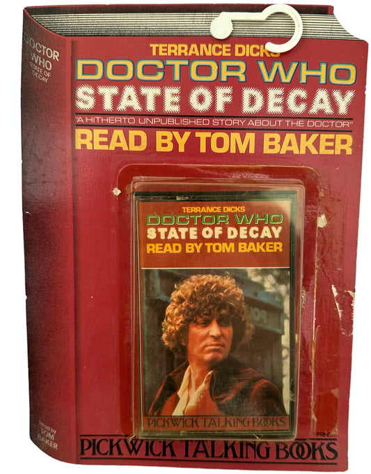 Vintage 1981 Doctor Dr Who State Of Decay Pickwick Talking Books By Terrance Dicks Read By Tom Baker - Audio Cassette - Factory Sealed Shop Stock Room Find