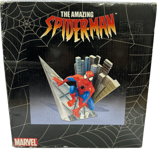 Vintage 2005 Marvels The Amazing Spiderman Special Limited Edition Hand Painted Figurine Statue - Factory Sealed Shop Stock Room Find