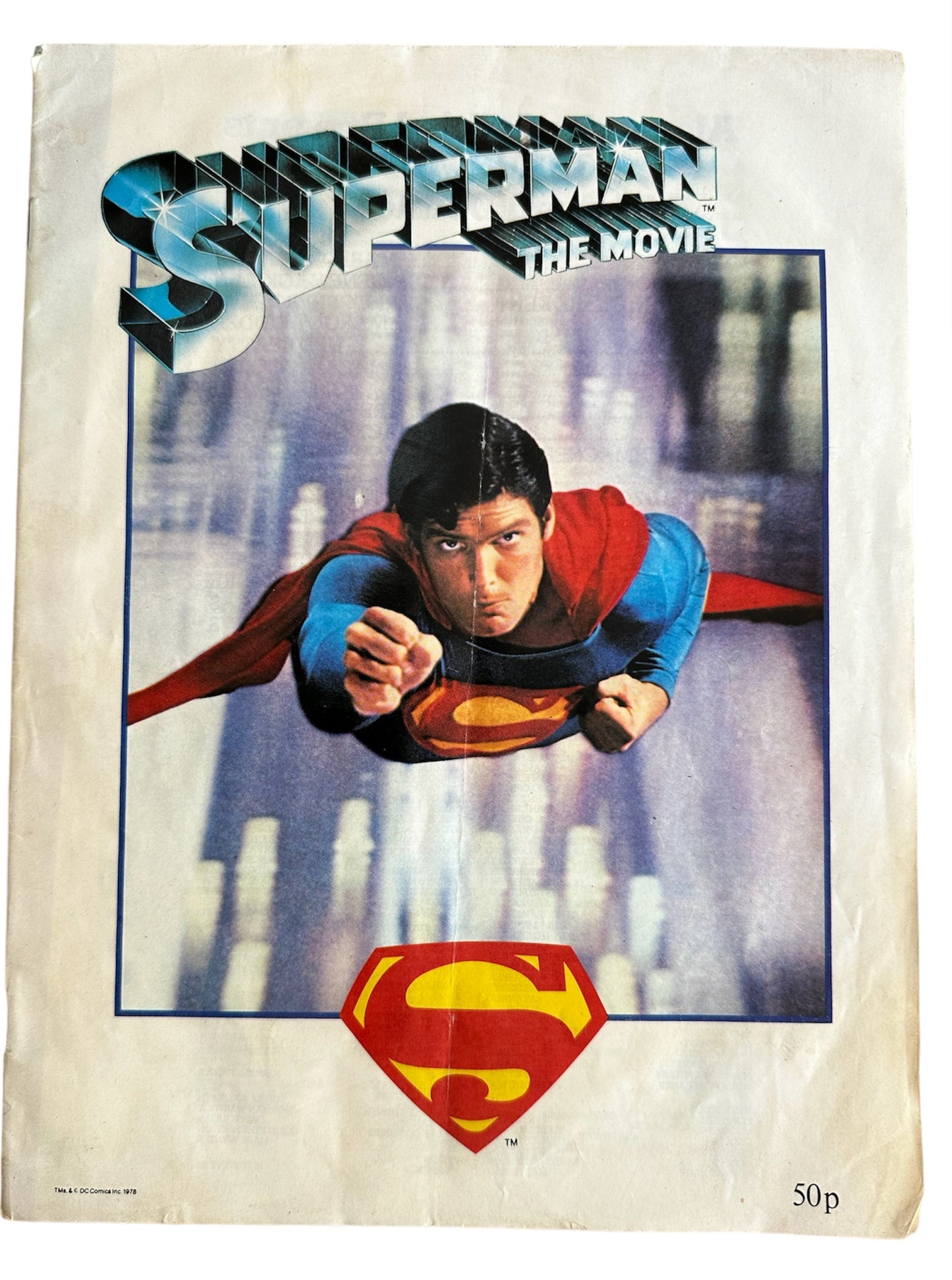 Vintage Very Rare 1978 DC Superman The Movie Cinema Movie Brochure