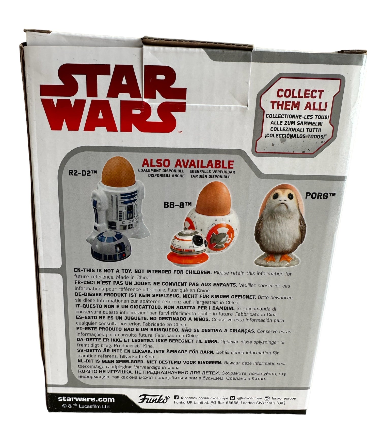 Funko 2017 - Star Wars The Last Jedi - BB-8 Gold Egg Cup - Brand New Factory Sealed Shop Stock Room Find