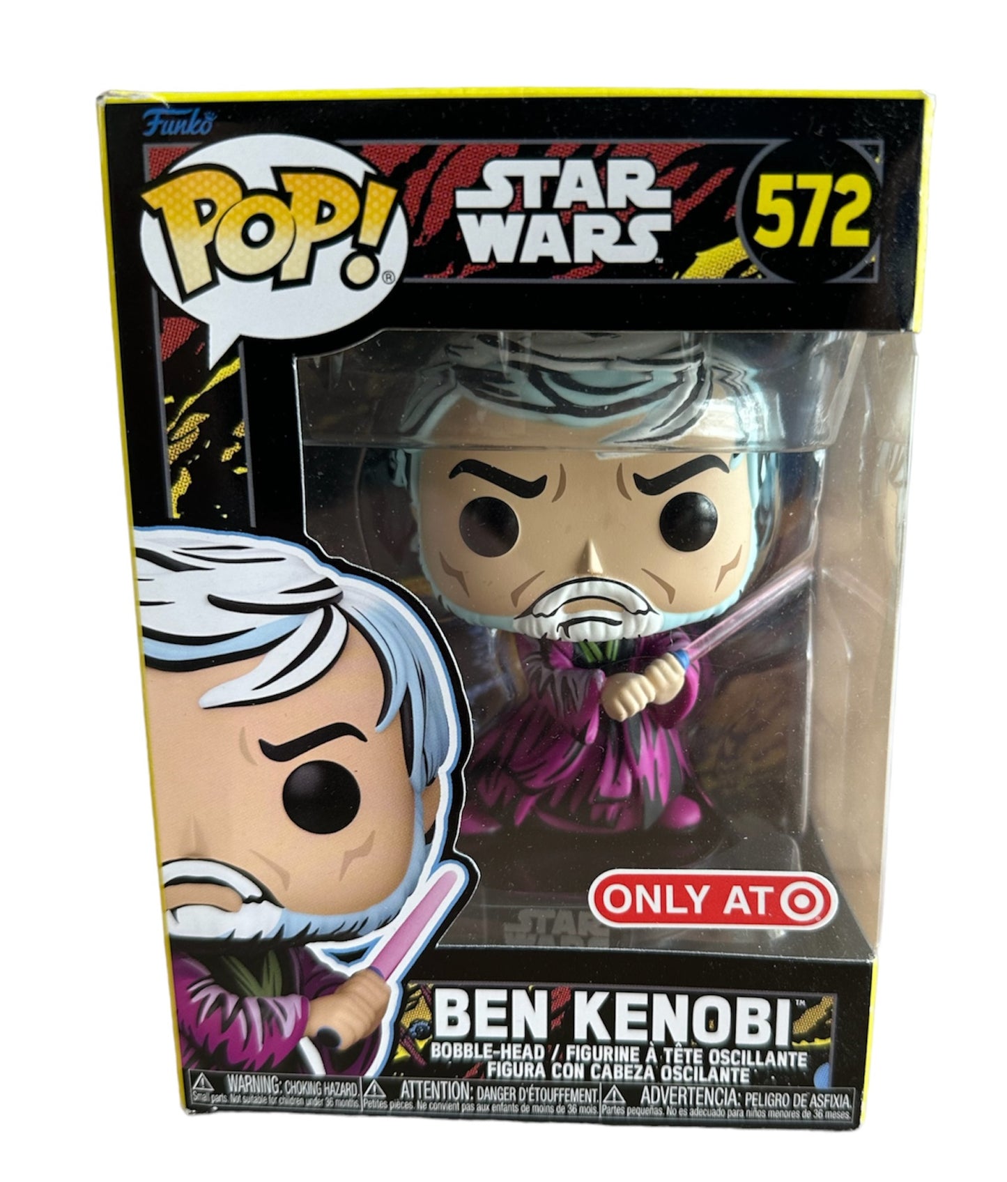 Funko 2022 - Star Wars - Ben Kenobi Pop Vinyl Bobble Head Figure No. 572 - Target Exclusive - Brand New Factory Sealed