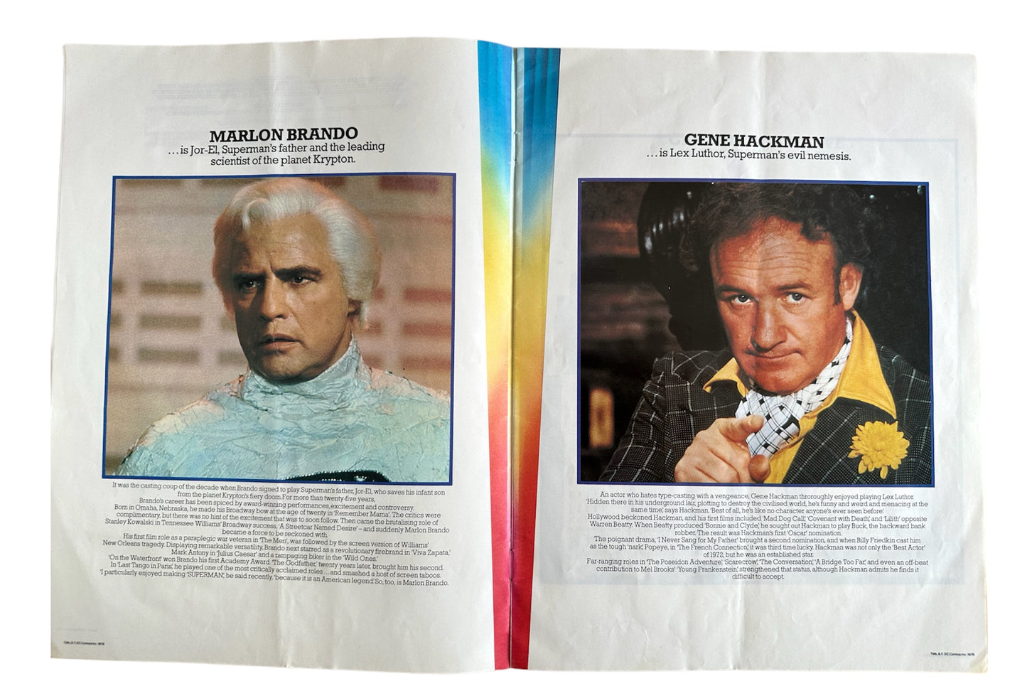 Vintage Very Rare 1978 DC Superman The Movie Cinema Movie Brochure