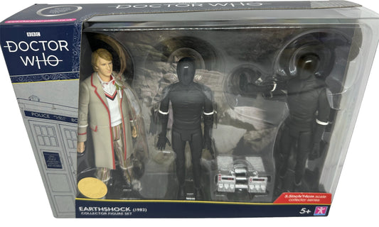 Vintage Characters 2012 Doctor Dr Who Earthshock 1982 Limited Edition Collector Action Figure Set - Brand New Factory Sealed Shop Stock Room Find