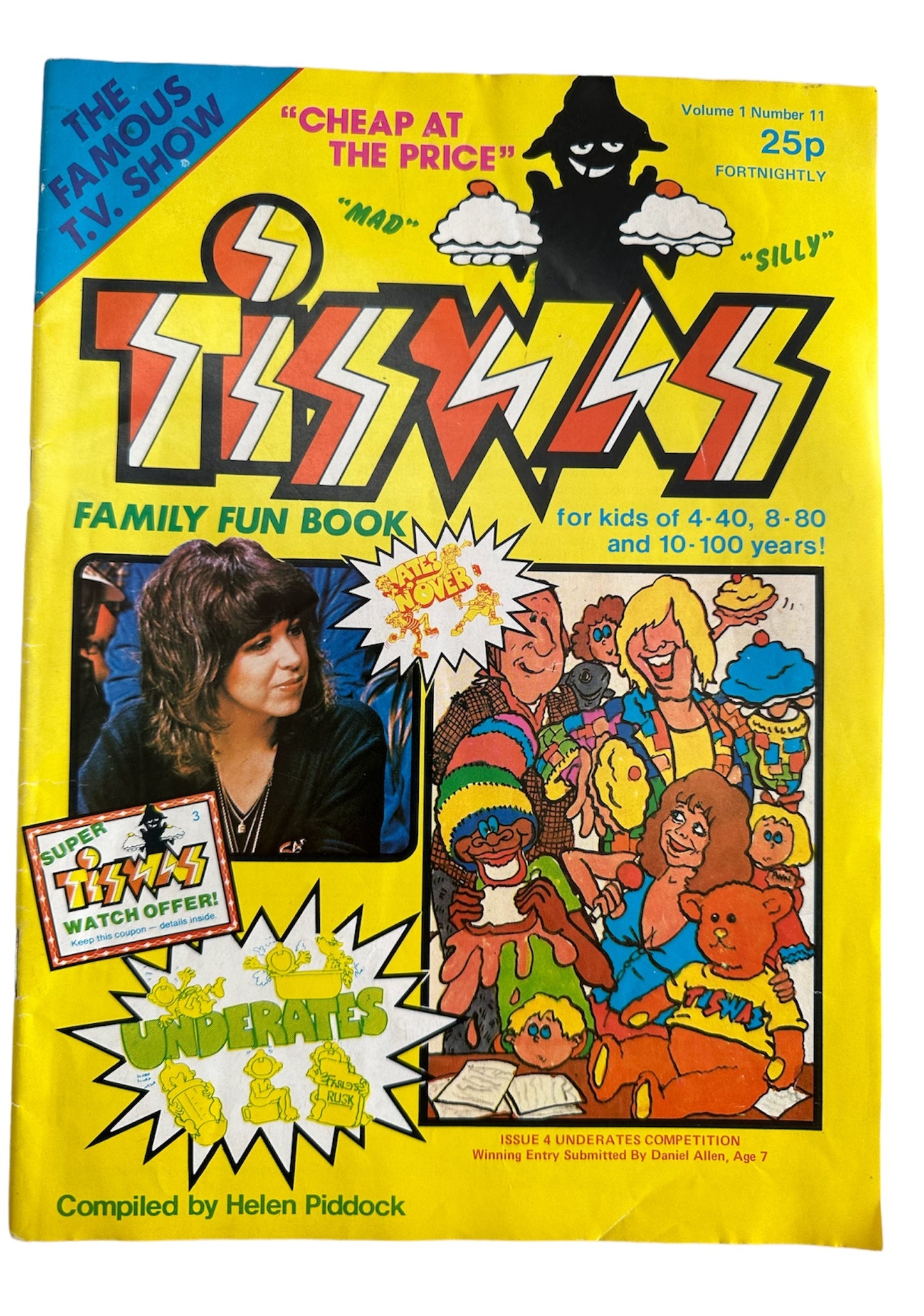 Vintage 1981 Tiswas Family Fun Book Volume 1 Issue Number 11 Very Very Rare.