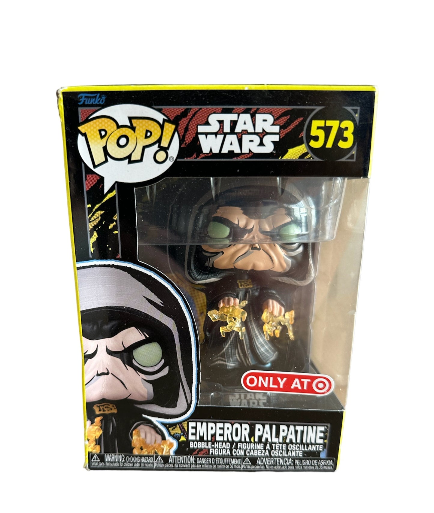 Funko 2022 - Star Wars - Emperor Palpatine Pop Vinyl Bobble Head Figure No. 573 - Target Exclusive - Brand New Factory Sealed6 - Brand New Shop Stock Room Find