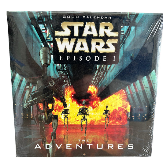 Vintage 2000 Star Wars Episode 1 The Adventures Calendar - The Phantom  Menace - Brand New Factory Sealed Shop Stock Room Find