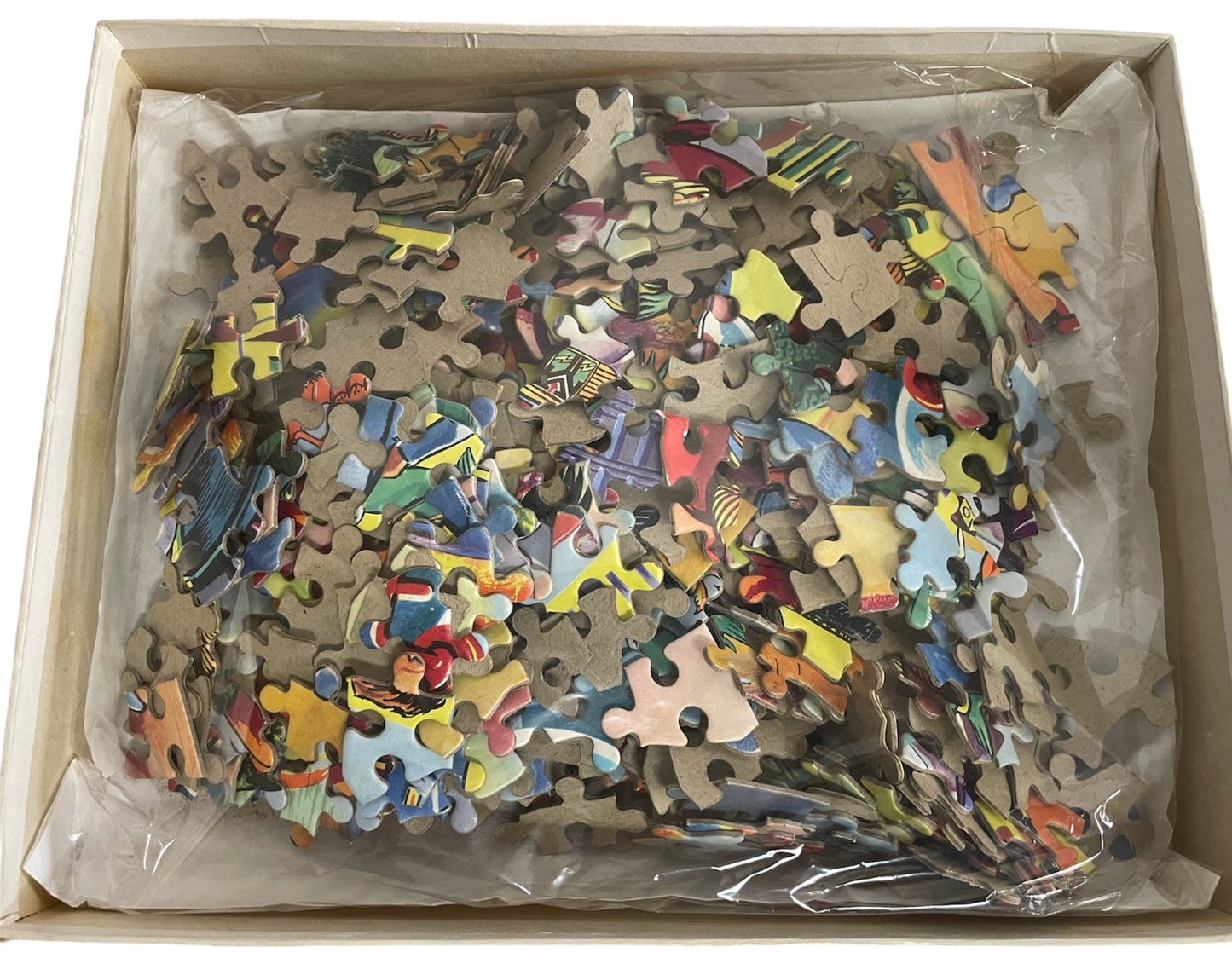 Vintage Waddingtons 1950's The Eagles Dan Dare The Circular Jigsaw Puzzle 500 Pieces - A Montage Of Dan Dares Adventures - Fantastic Condition -100% Complete - In The Original Box