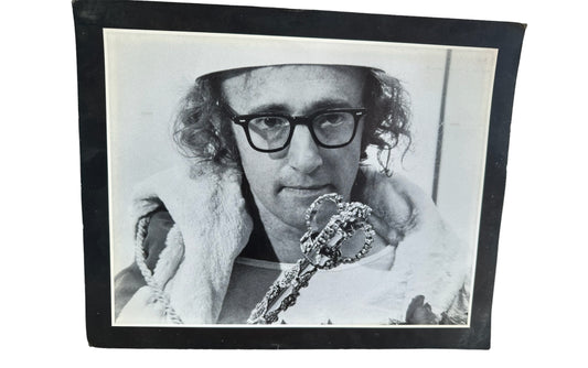 Vintage Stoltics 1983 Woody Allen Large Photograph Postcard No. PCD 34 - 30cms X 24cms First Edition