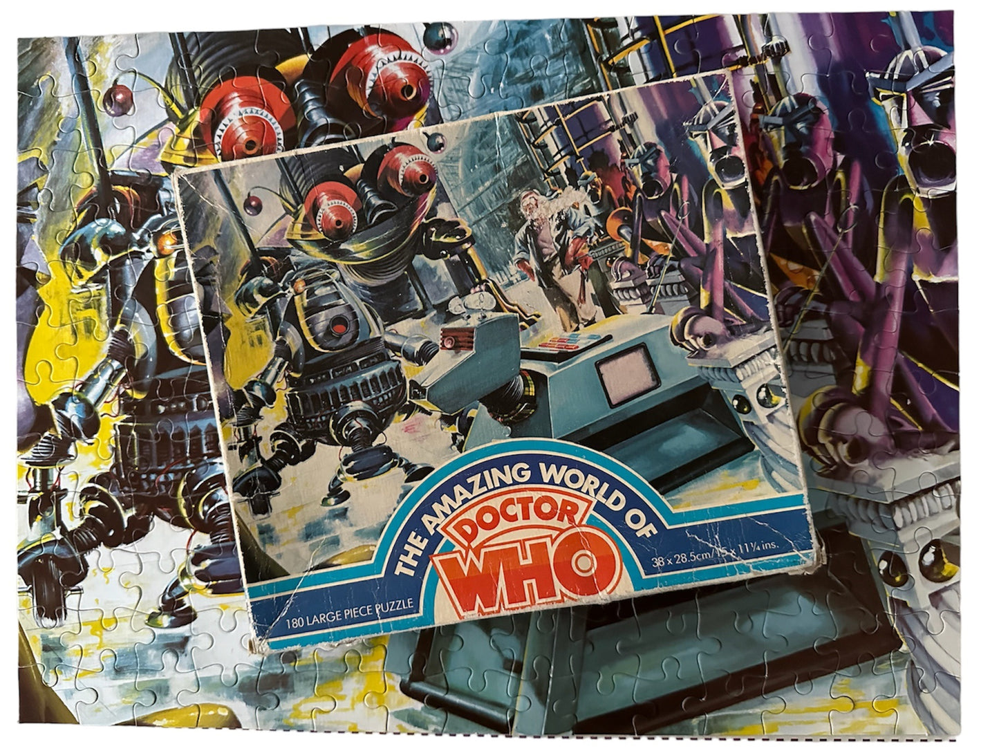 Vintage World International 1979 Doctor Dr Who - The Amazing World Of - 180 Large Piece Jigsaw Puzzle Featuring K-9- Complete In The Original Box