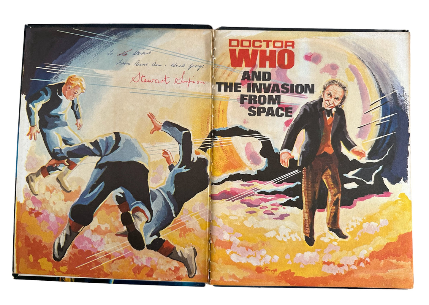 Vintage Doctor Who And The Invasion From Space Annual 1966 William Hartnell as the Dr. - Good Condition Very Rare Hardback Book.
