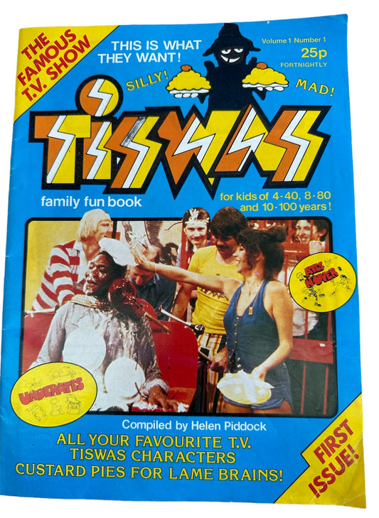 Vintage 1981 Tiswas Family Fun Book Volume 1 Issue Number 1 - First Issue Comic - Very Very Rare.