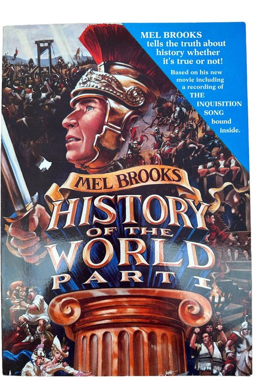 Vintage 1981 Mel Brooks History Of The World Part I Large Paperback Book - Fantastic Condition