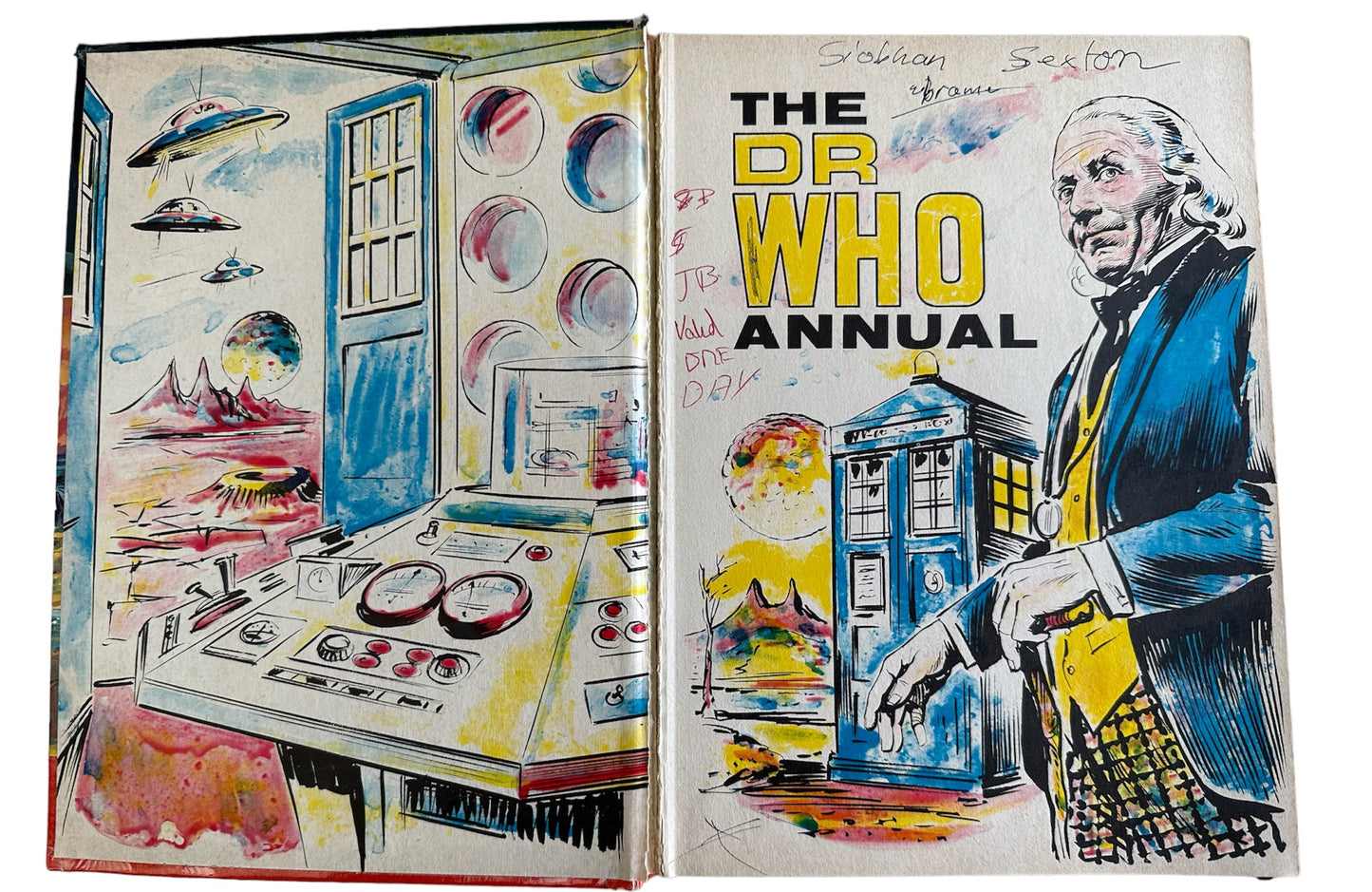 Vintage Dr Who Annual 1966 from the first Doctor William Hartnell era - Very Good Condition