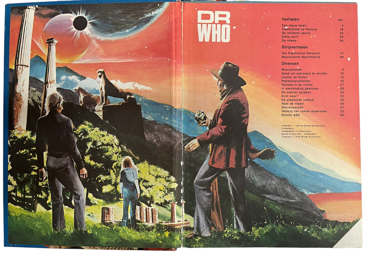Vintage The Dr Who Annual 1976 Starring Tom Baker As The Doctor - Very Good Condition - Ultra Rare Dutch Version