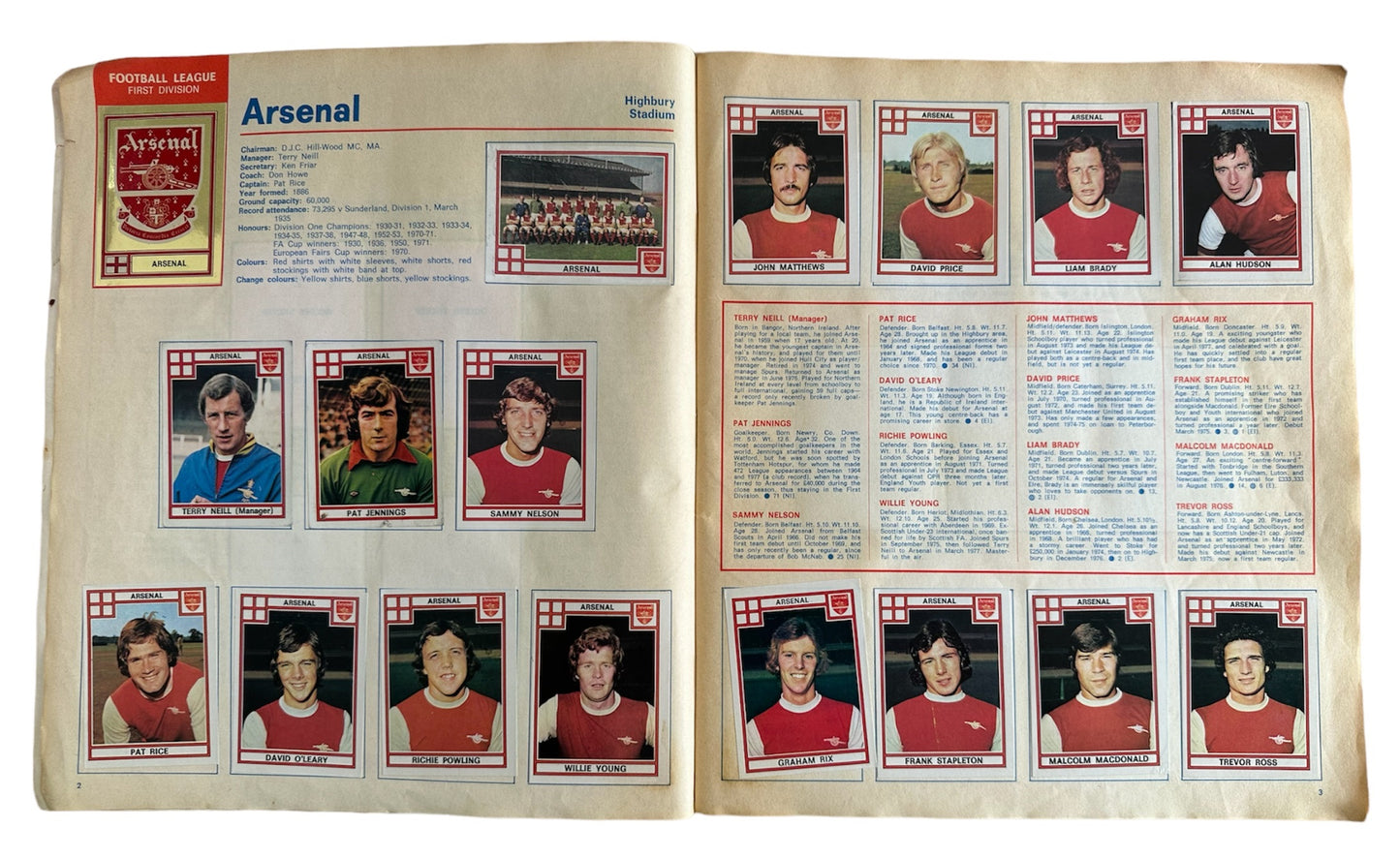 Vintage Panini 1978 - Football 78 Collectors Sticker Album Complete With All Stickers - Very Good Condition Very Rare Item