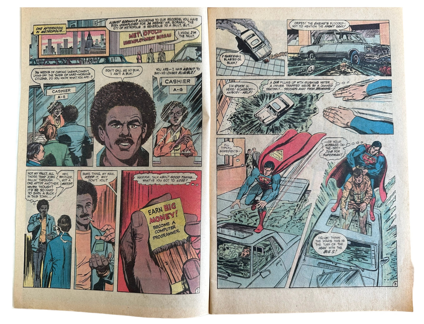 Vintage 1983 DC Comics Superman III Official Full Comic Adaptation -  Former Shop Stock From A Closed Down Comic Shop