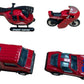 Vintage Buddy L 1982 The Amazing Spider Super Heroes Man Diecast Vehicle Set - Includes Bike, Car, Van & Copter - Fantastic Condition In The Original Box