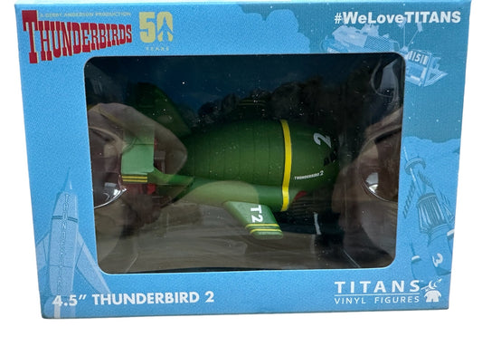 Vintage Titan 2016 Gerry Andersons Thunderbirds 50th Anniversary Thunderbird 2 Vinyl Model - Brand New Factory Sealed Shop Stock Room Find